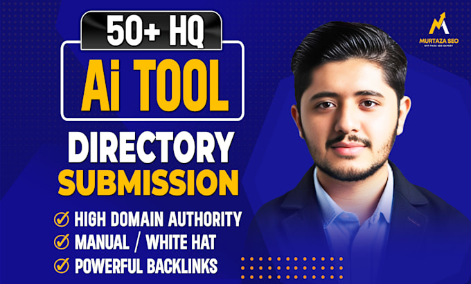 Gig Preview - Do ai tool directory submission to high authority sites