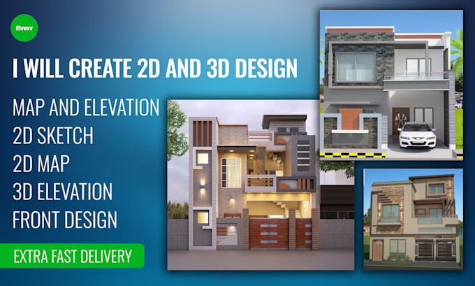 Gig Preview - Do professional autocad 3d design for homes and buildings