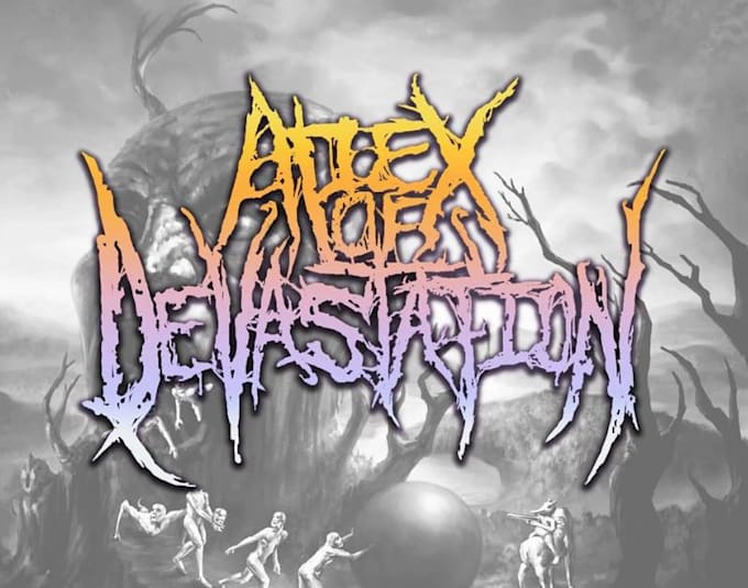 Gig Preview - Do amazing metal deathcore hardcore punk logo design