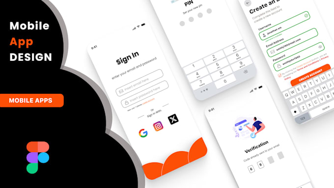 Gig Preview - Design mobile app UX UI in figma