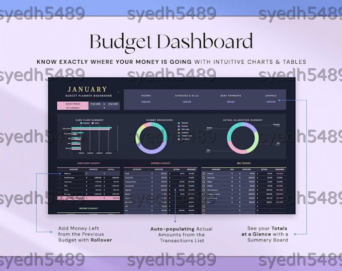 Gig Preview - Send you a personal finance budget excel spreadsheet