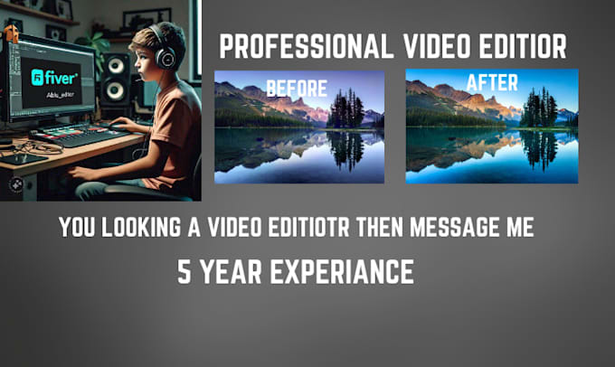 Gig Preview - Video editing service 24 hour delivery