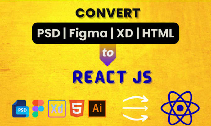 Gig Preview - Build modern reactjs websites with tailwind and convert PSD, xd, figma to code