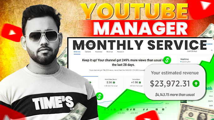 Gig Preview - Do best yt video SEO and manage your channel for organic growth