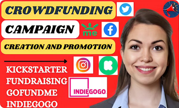 Gig Preview - Promote your kickstarter gofundme indiegogo crowdfunding campaign