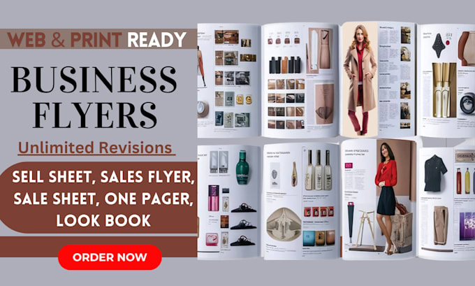 Gig Preview - Design your sell sheet, sales flyer, sale sheet, one pager and look book