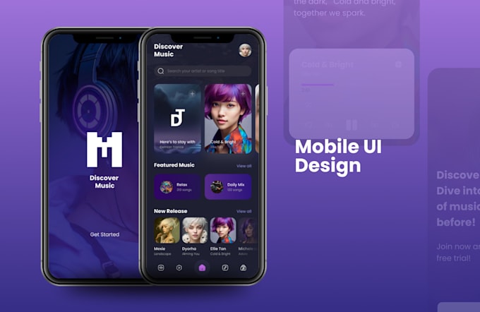 Gig Preview - Design mobile app UI UX designs and website UI UX designs