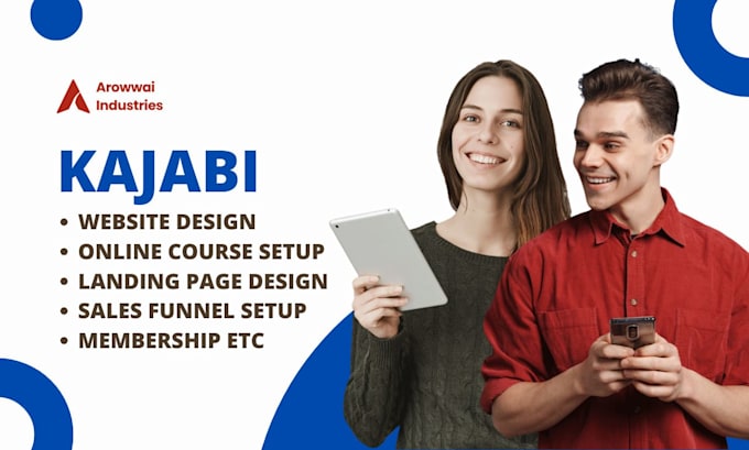 Gig Preview - Kajabi online course, kajabi website, kajabi sales funnel, kajabi landing page