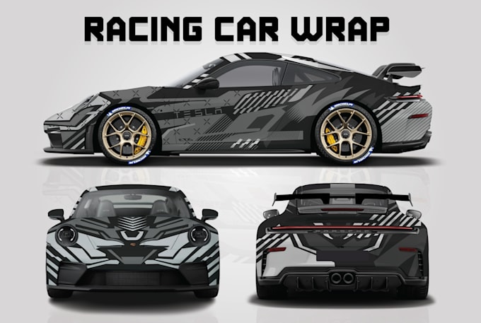 Gig Preview - Create racing car wrap design, car wrap design, racing car wrap, livery car wrap