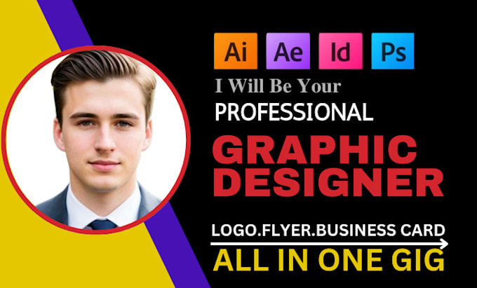 Gig Preview - Be your graphic designer professional for any graphic deign