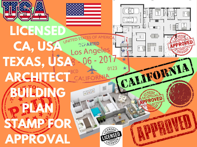 Gig Preview - Sign, stamp, seal and review your USA architectural plan as a licensed architect