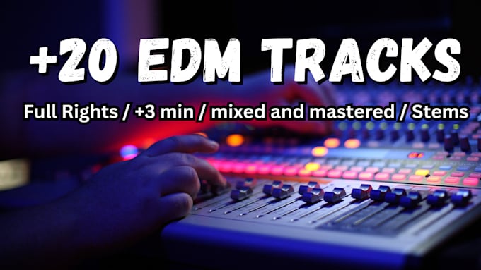 Gig Preview - Be your premium tailored ghost producer of edm music