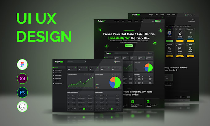 Bestseller - do professional saas design web UI and desktop application UI UX design in figma