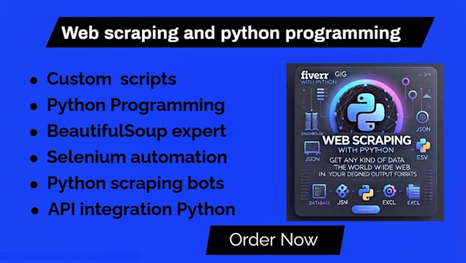 Bestseller - do python programming and scraping for any website