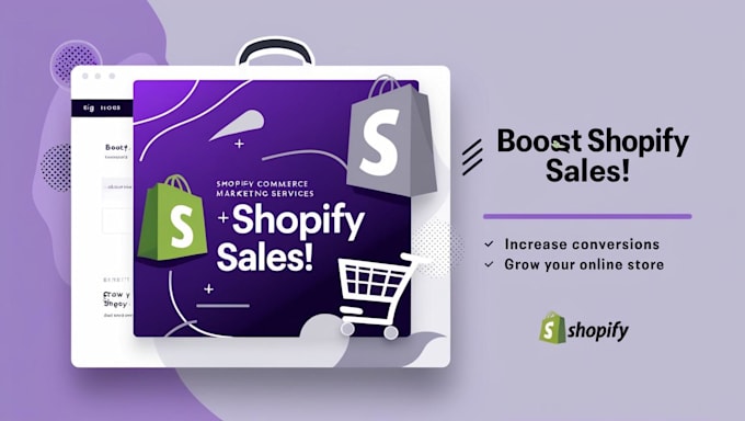 Gig Preview - Shopify dropshipping marketing boost shopify ecommerce sales shopify promotion