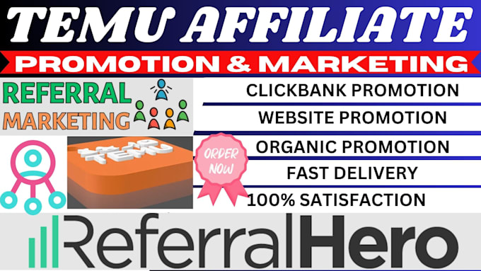 Gig Preview - Promote temu affiliate link promotion, affiliate marketing