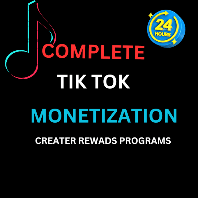 Gig Preview - Create tiktok monetization account with creator reward