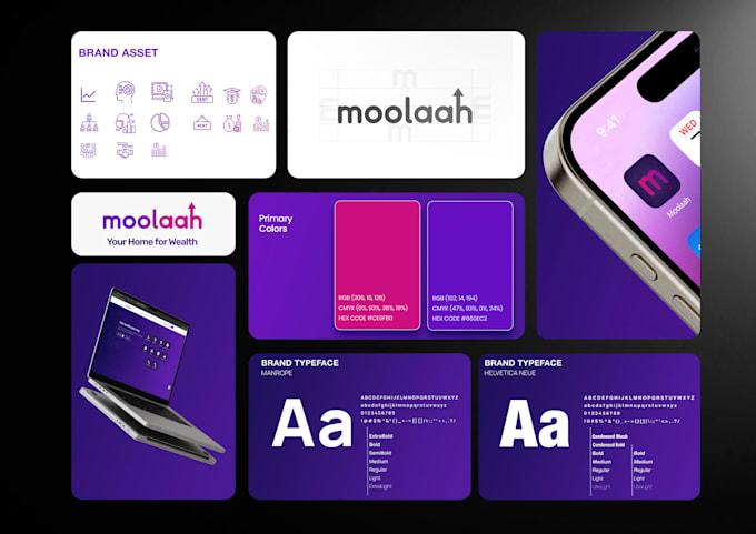 Gig Preview - Design brand identity and a modern, brand style guide with a logo