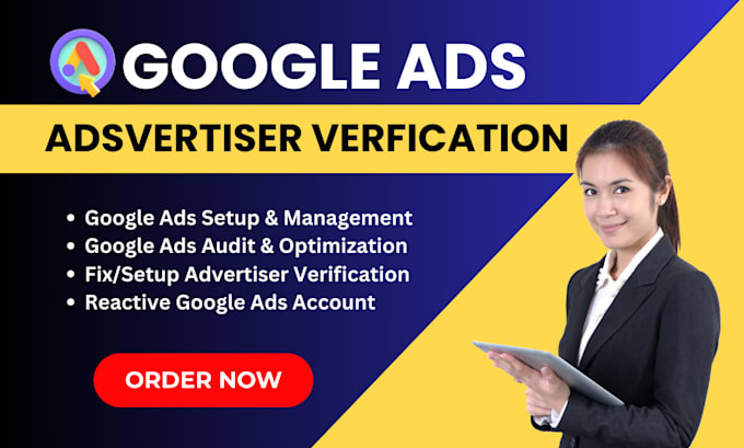 Gig Preview - Fix google ads advertiser verification, ads disapproved issues, policy issue fix