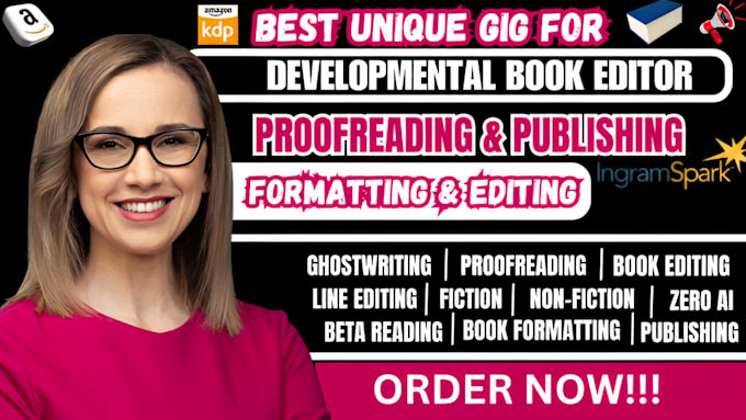 Gig Preview - Self publish your book on amazon kdp, lulu, smashwords, kindle, book formatting