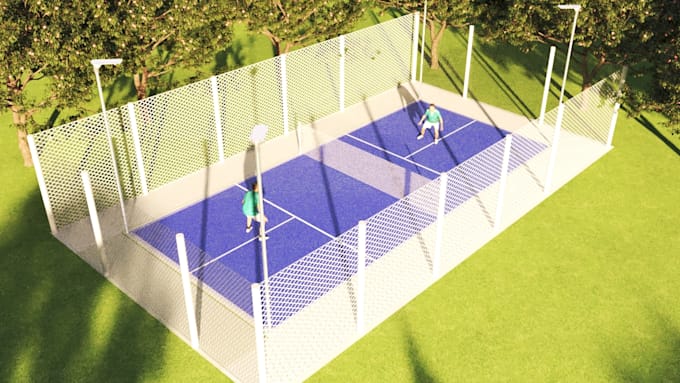 Gig Preview - Design pickle ball courts and pedal courts with facilities