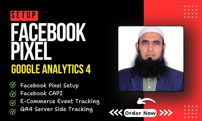 Gig Preview - Set up facebook pixel, google analytics, and capi tracking for ecommerce