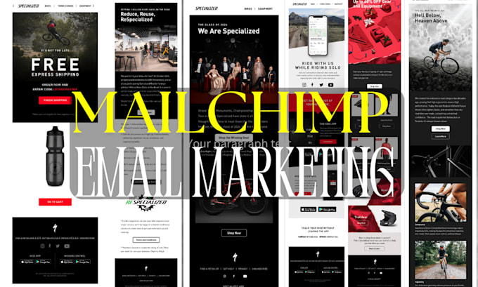 Gig Preview - Do mailchimp email template design newsletter mailchimp email marketing mailcow