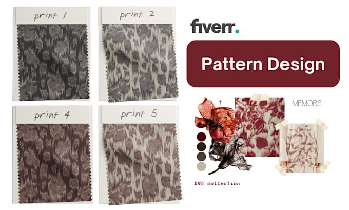 Gig Preview - Design textile patterns for fashion and home decor