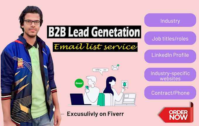 Gig Preview - Do b2b lead generation and building email listings