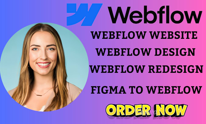 Gig Preview - Design responsive webflow website, figma to webflow, webflow expert developer