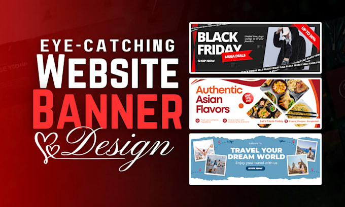 Bestseller - design website banner, slider, and shopify banner