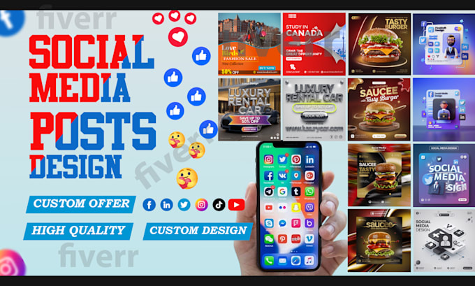 Gig Preview - Design eye catching social media posts for your brand