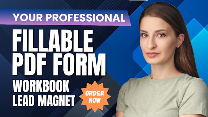 Gig Preview - Create fillable pdf form or design pdf form and workbook design lead magnet