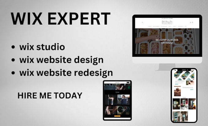 Bestseller - design wix website design wix studio wix website design