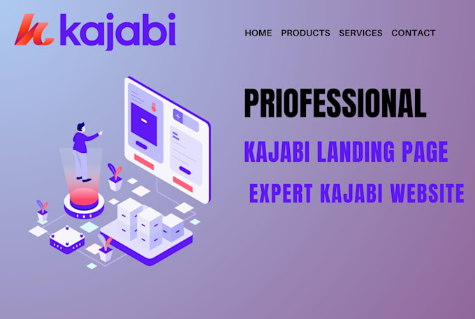 Gig Preview - Design kajabi website or sales funnel landing page, kajabi online course