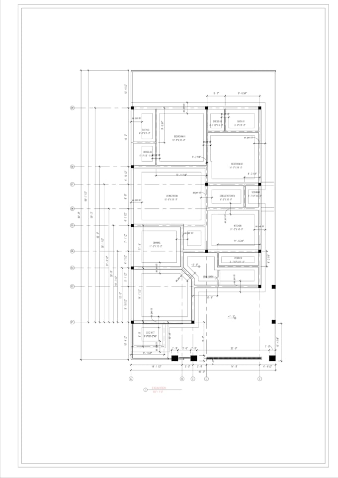 Gig Preview - Design high quality architectural drawings in revit and autocad