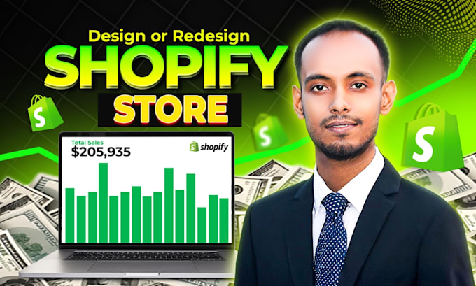 Gig Preview - Design or redesign professional shopify website