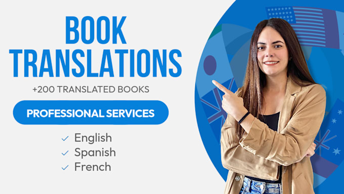 Gig Preview - Translate your book in french or english to spanish