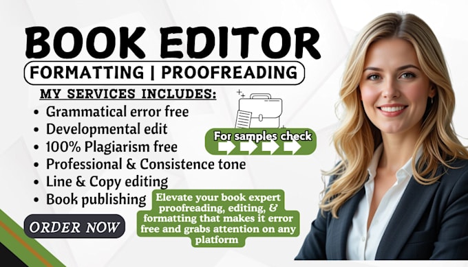 Gig Preview - Expertly copy edit, proofread, and format your fiction and nonfiction book