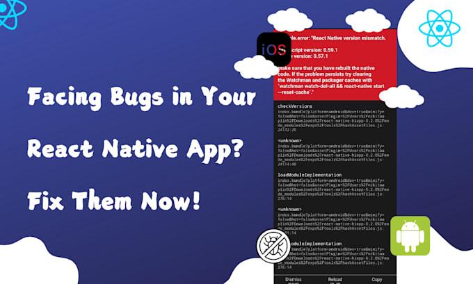 Gig Preview - Fix bugs and errors in your react native or expo app