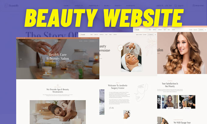 Bestseller - create beauty website, salon website, spa, skincare website with booking system