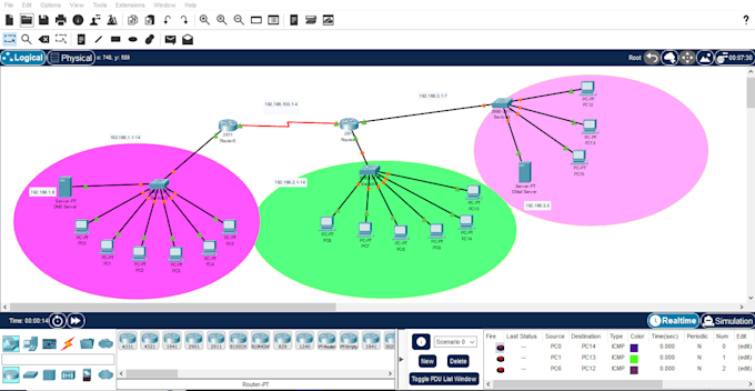 Bestseller - design and simulate a custom network with cisco packet tracer