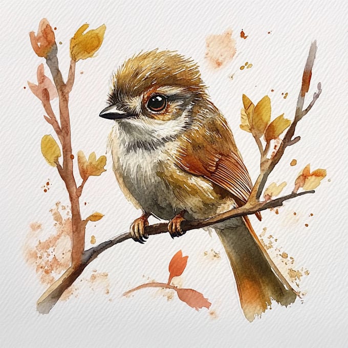 Gig Preview - Draw animals in realistic style using watercolor