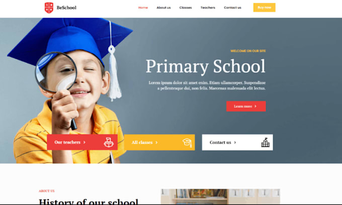 Gig Preview - Build ims education  website, school, college and university website on wordpres