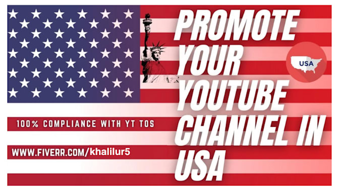 Gig Preview - Do super fast organic youtube channel promotion in the USA for super growth