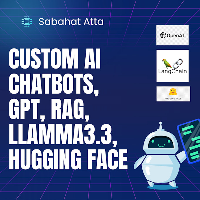 Gig Preview - Develop a custom ai chatbot, langchain, openai, and llama