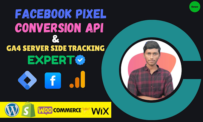 Bestseller - fix or setup facebook pixel conversion api, ga4, server side tracking, fb capi