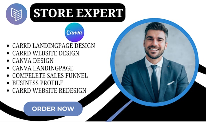 Bestseller - canva website landing page redesign carrd landing page carrd co