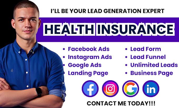 Gig Preview - Health insurance leads health insurance facebook ads health insurance marketing