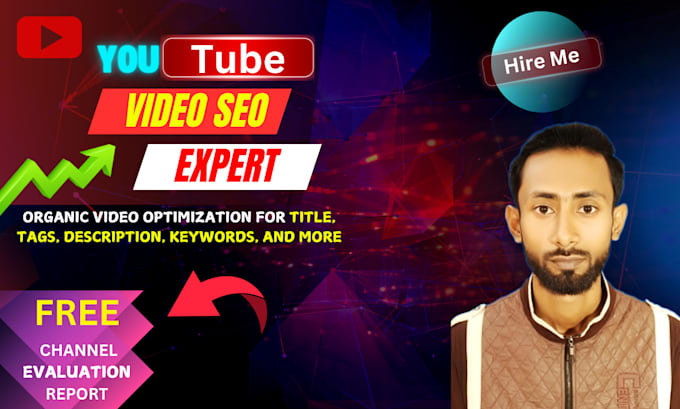 Bestseller - do best youtube video SEO expert optimization and channel growth manager